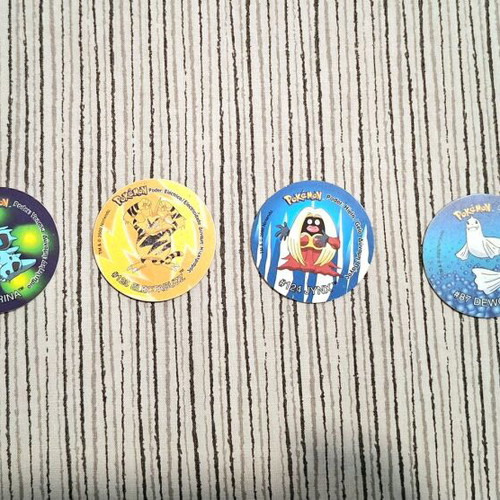 Pokemon vintage tazos set of 6