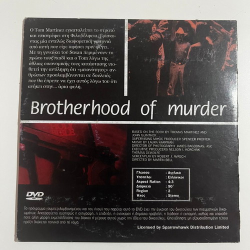 Brotherhood of Murder DVD used, drama thriller with subtitles