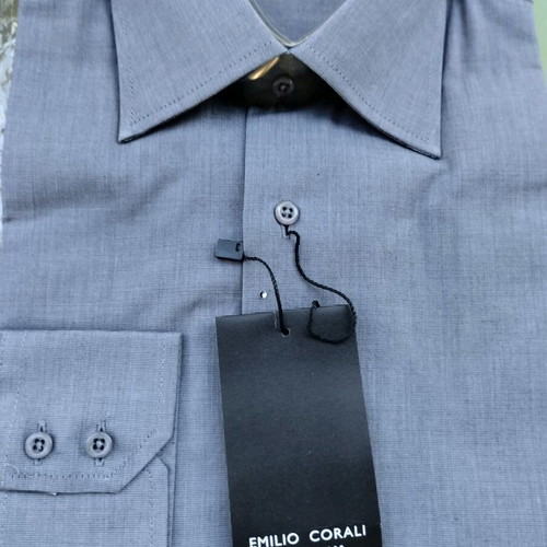 Men's dress shirts new, size L, gray and blue, set of 2
