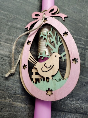 Easter candle with holiday design new