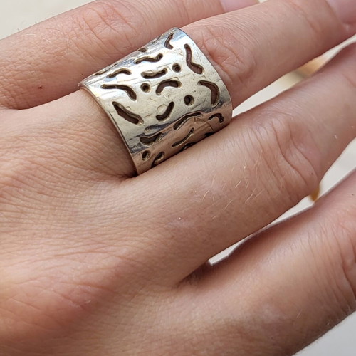 Silver 925 ring vintage adjustable, like new