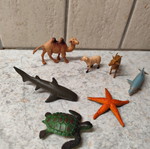 Animal figures used, assorted set