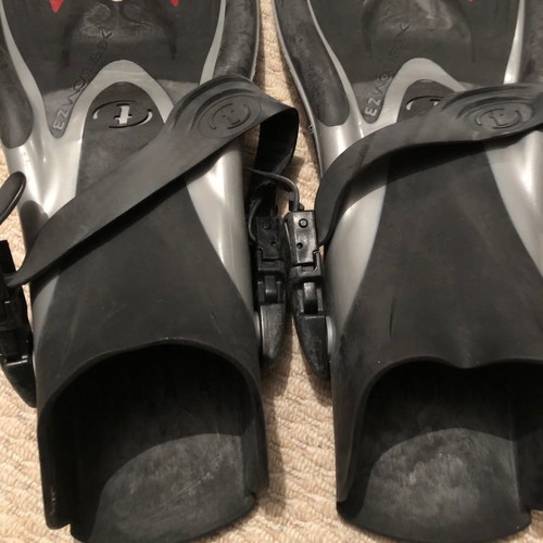 TUSA X-Pert Zoom Z3 diving fins used, size L-XL, red