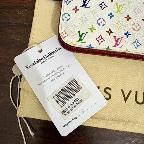 Louis Vuitton Takashi Murakami multicolor pochette with chain