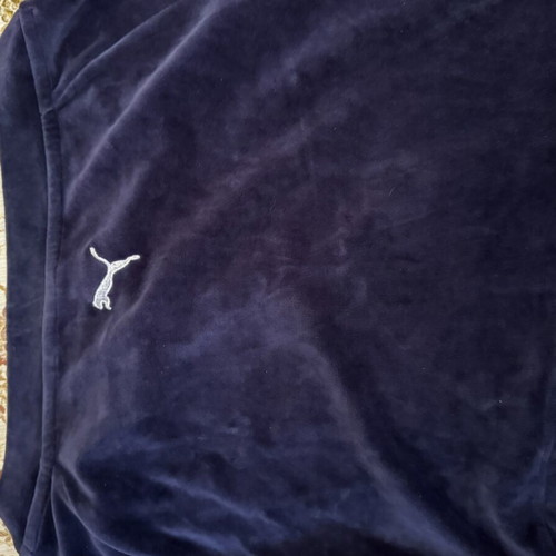 Puma crop velvet long sleeve dark purple No XS like new