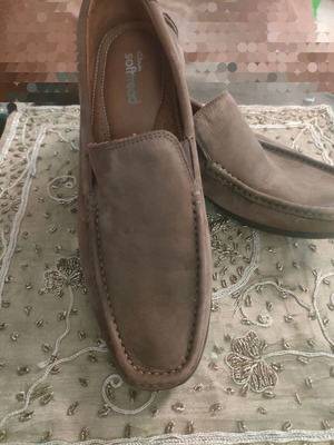 Clarks loafers like new, brown, size 41