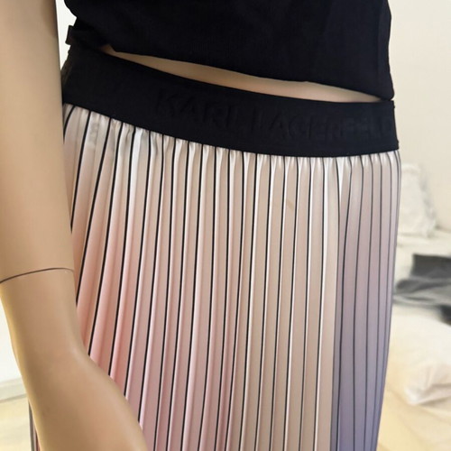#OFFER# until 05/08 Karl Lagerfeld pleated colored rainbow skirt with elastic at the waist