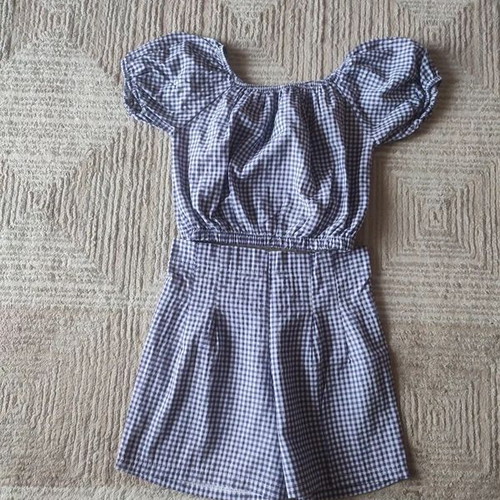 Crop Top and Shorts Set like new, size 12Y, cotton