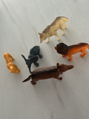 Animal figures like new, set of 5