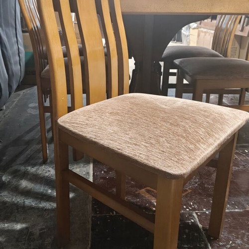 Dining table with 6 chairs used, solid wood
