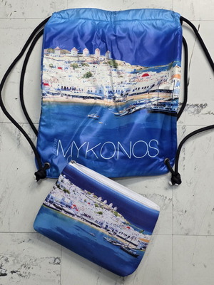 Beach bag set of 2 with sea theme, new