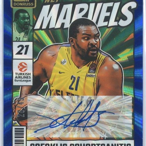 Panini Donruss EuroLeague 2024-25 Sofoklis Schortsanitis Net Marvels signed card like new