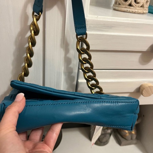 Zara leather shoulder bag new with tags