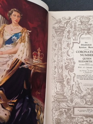 Coronation 1953 book used, Queen Elizabeth II album