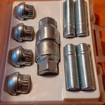 Powerlock wheel locks set used with key