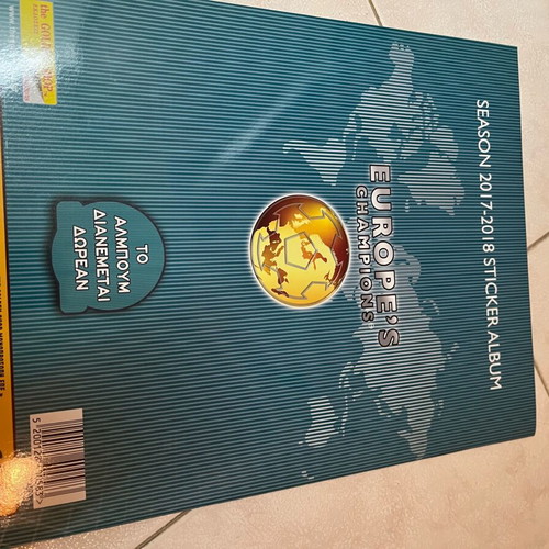 Golden Shop Europe's Champions 2017-2018 Sticker Album new