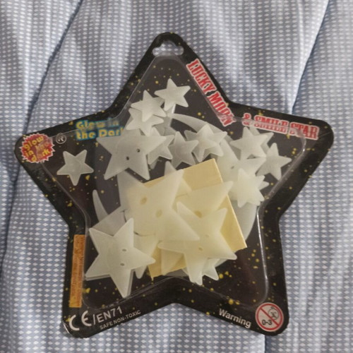 Glow in the dark stars for kids room new, phosphorescent