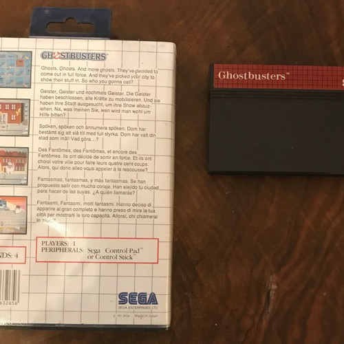 Sega games used, pack of 3, Ghostbusters, The Cyber Shinobi, Jurassic Park