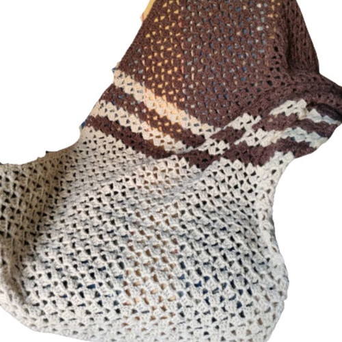 Handmade blanket new from 100% natural wool 95x150 cm
