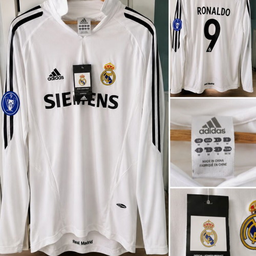 Adidas Real Madrid Ronaldo #9 Long Sleeve Jersey new with tags