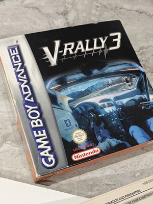 V-Rally 3 Nintendo Game Boy Advance αγωνιστικό παιχνίδι, πλήρες σετ