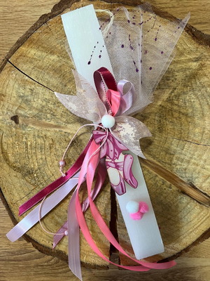 Handmade aromatic flat candle 29 x 3.5cm new