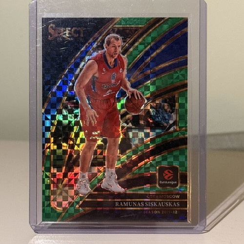 Panini Select Euroleague Ramunas Siskauskas Courtside Prizm καινούργιο