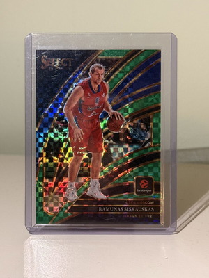 Panini Select Euroleague Ramunas Siskauskas Courtside Prizm καινούργιο