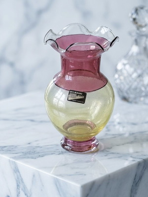 Vintage Murano γυάλινο βάζο Linea Mary Made in Italy, σαν καινούργιο