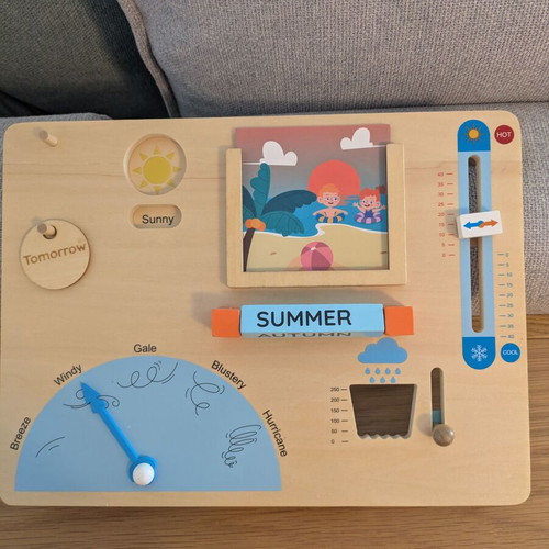 Montessori Wooden Weather Station new