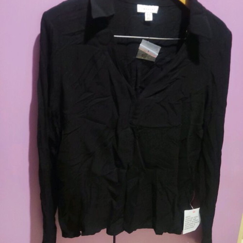 Asos Design long sleeve top black XL new