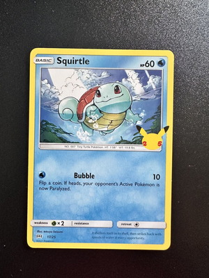 Squirtle McDonalds 2021 card new, normal 17/25