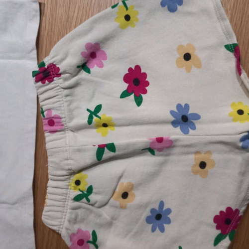 Zara summer set used for 6 years old, white multicolor