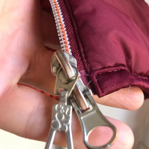 Street One sleeveless women's jacket used, burgundy, size M