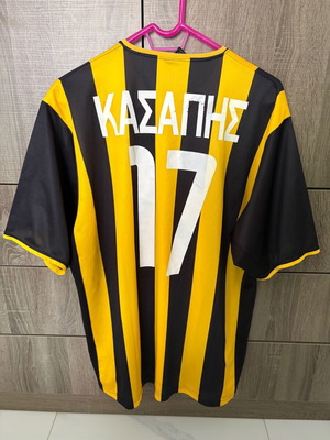 Φανέλα ΑΕΚ Κασάπης XL slim fit μεταχειρισμένη, γνήσια