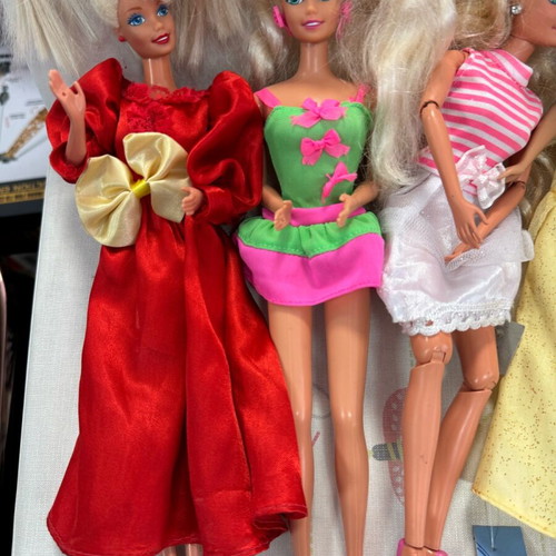 Barbie vintage dolls used, retro lot
