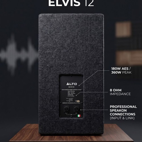 Alto Elvis 12 passive speakers set used, 360W peak, pack of 2