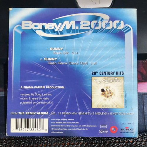Boney M. 2000 Sunny CD single like new