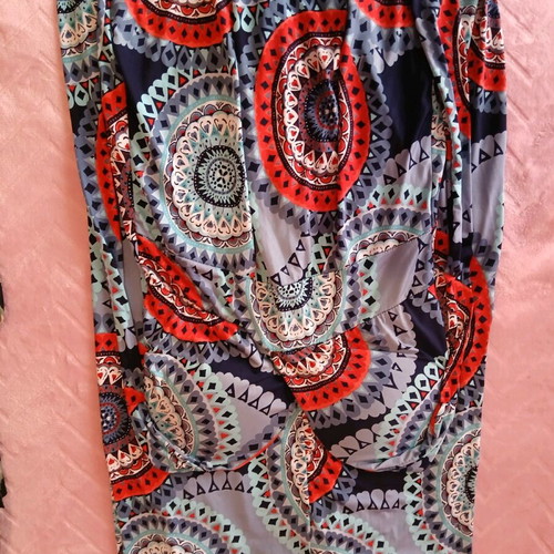 Dress open bottom long like new, size M