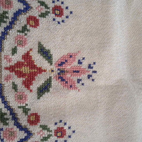 Handmade Tablecloth 80x80 in Excellent Condition