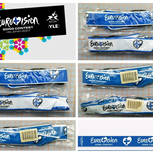 Official Eurovision 2007 Helsinki memorabilia lanyards new