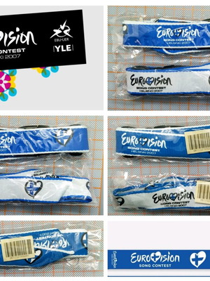Official Eurovision 2007 Helsinki memorabilia lanyards new
