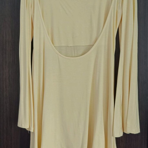Yellow Mini Bell Sleeve Dress In Sinc Intimates