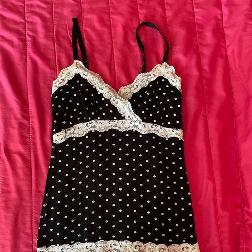 Evening blouse with lace like new, size S/M, black and white