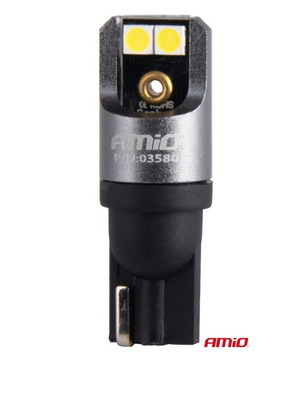 AMiO Car Bulb T10 W5W Canbus LED 6000K Cool White 12-24V New