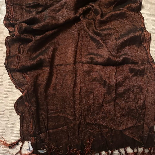 Brown scarf used