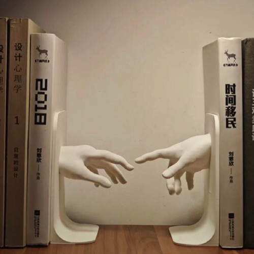 Bookends "The Creation of Adam" new, minimal art style