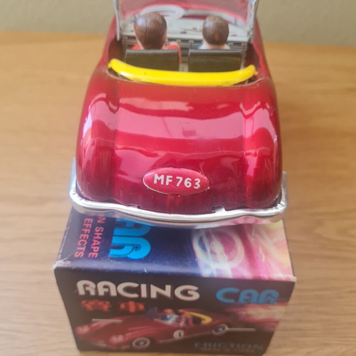 MF763 Red Racer collectible toy car with 2 drivers, like new