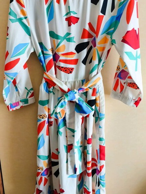 Karavan dress like new, multicolor with pockets, sizes S-M