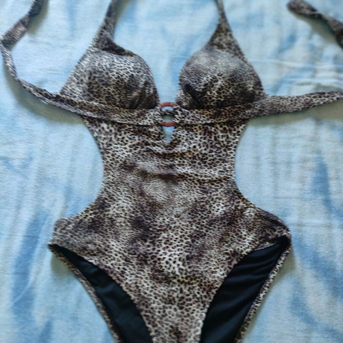 Bilitis women's swimsuit new, size S/M, leopard print